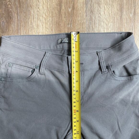 Prana Brenna Gray Moto Stretch Skinny Pants Sz 4 - Picture 11 of 12
